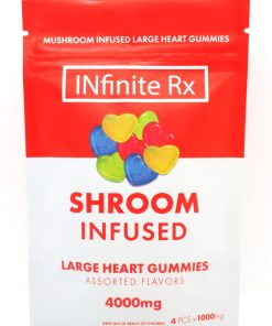 Alternative view of INfinite Rx Shroom Infused Large Heart Gummies Edibles (4000mg)